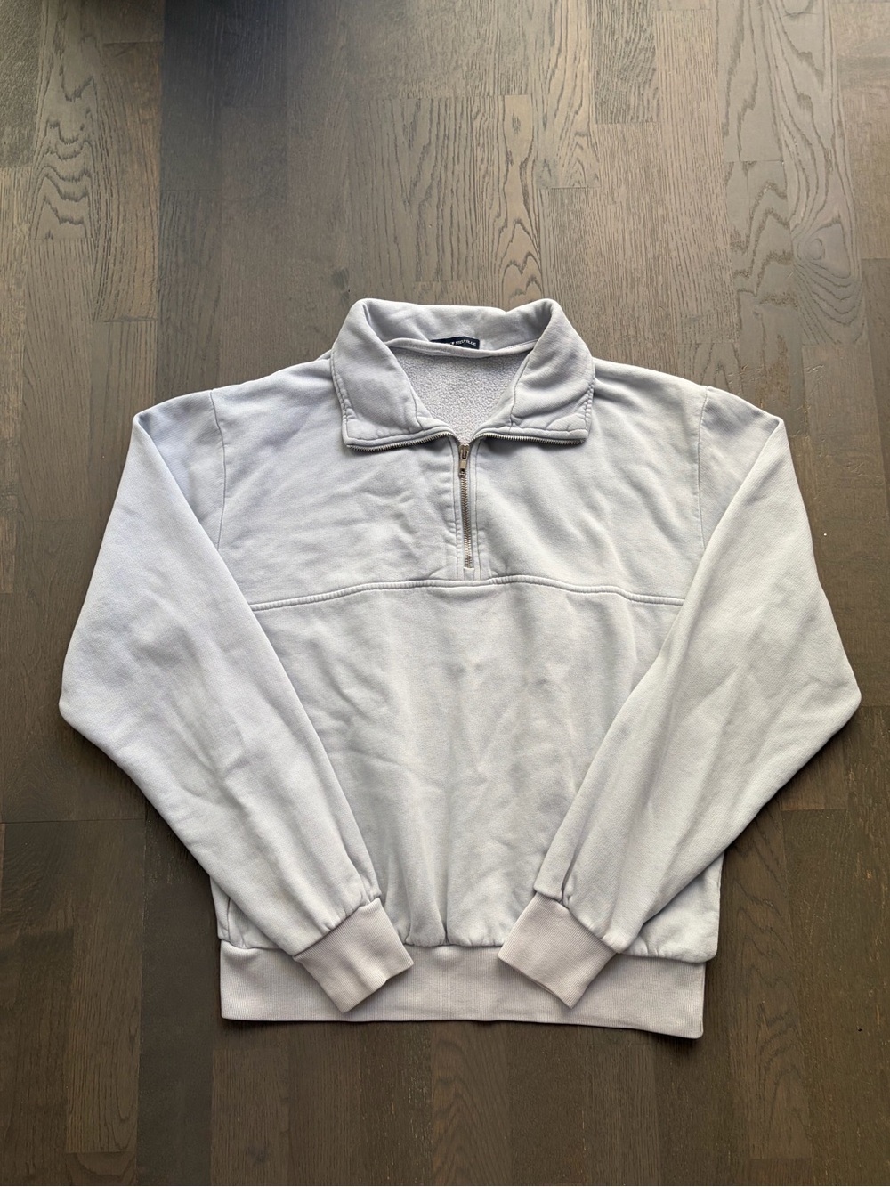 Brandy Melville light blue missy quarter zip half zip sweatshirt
